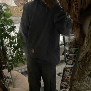 Carhartt Dark Gray Hooded Sweatshirt